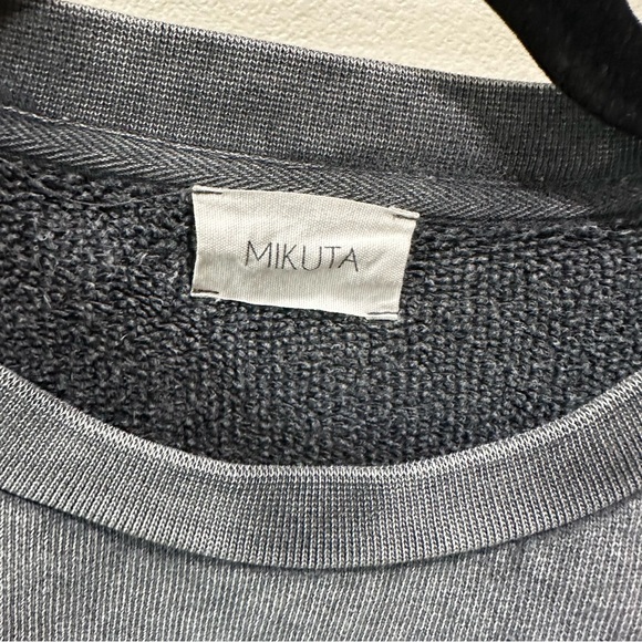 MIKUTA oversized grey black faded distressed sweatshirt - Picture 15 of 15